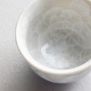 陶葊 花結晶 (白地赤青) 酒器 (3点セット)【京焼-清水焼】