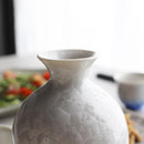 陶葊 花結晶 (白地赤青) 酒器 (3点セット)【京焼-清水焼】