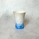 FLOWER CRYSTAL (WHITE & RED) FREE CUP (2 PIECE SET), Kyoto Ware, Kiyomizu Ware