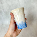 FLOWER CRYSTAL (WHITE & RED) FREE CUP (2 PIECE SET), Kyoto Ware, Kiyomizu Ware
