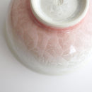 陶葊 花結晶 (白地青赤) 茶碗 (2点セット)【京焼-清水焼】