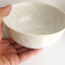 陶葊 花結晶 (白地青赤) 茶碗 (2点セット)【京焼-清水焼】