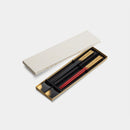COUPLE CHOPSTICKS / CHOPSTICK REST SET KASUMI NAGASHI (GOLD), Kanazawa Gold Leaf