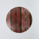 PLATE (HANA CLOISONNE) BEIGE & BLACK 2 PIECE SET, Large Plate, Platter, Nishijin Textile