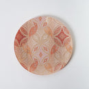 PLATE (HANA CLOISONNE) BEIGE & BLACK 2 PIECE SET, Large Plate, Platter, Nishijin Textile