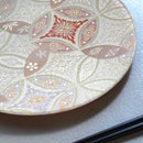 2-piece set Shippo pattern (Seven treasures) Beige & White | Nishijin Textiles | RE:NISTA
