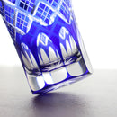 LAYERED YARAI TUMBLER PAIR, Edo Kiriko Glass