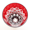LAYERED YARAI TUMBLER PAIR, Edo Kiriko Glass