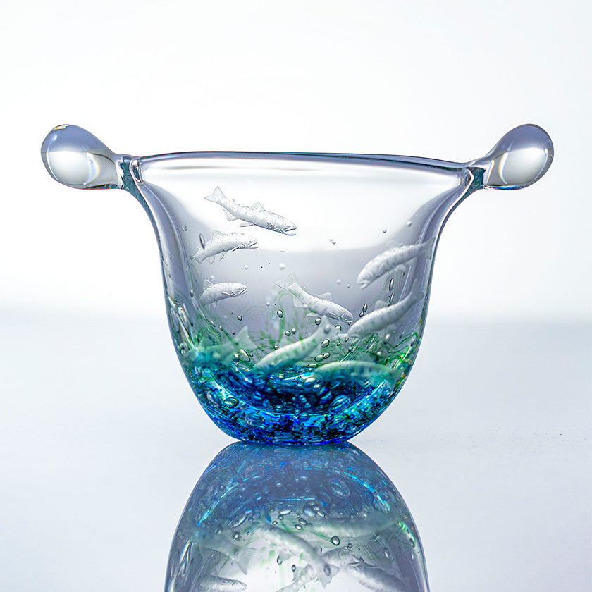 ノグチミエコ　Cosmic fruit 洋梨 L　glass art Reel by ガラスアーティスト・ノグチミエコ (@mieko_noguchi