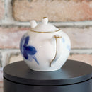BLUE ROSE CUP & SAUCER (2 PIECES EACH), TEA POT, Porcelain