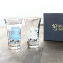 FOUR SEASONS MAGIC COLOR CHANGING TENKAI (4 PIECES), Sake Glass, Mino Ware
