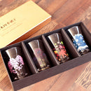 FOUR SEASONS MAGIC COLOR CHANGING TENKAI (4 PIECES), Sake Glass, Mino Ware