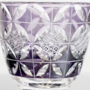 GUINOMI KIKU SHIPPO (PURPLE), Sake Glass, rinzen Kiriko