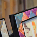 WOOD PHOTO FRAME (PINK & BLUE), Picture Frame, Edo Art Dolls