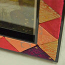 WOOD PHOTO FRAME (ORANGE & PINK), Picture Frame, Edo Art Dolls