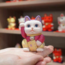 MANEKI NEKO, GLOW, Beckoning Lucky Cat, Edo Art Dolls