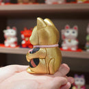 MANEKI NEKO, FENG SHUI (GOLD) FORTUNE, Beckoning Lucky Cat, Edo Art Dolls