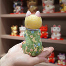 MANEKI NEKO, WISH TO THE STAR (CREPE MULTICOLOR), Beckoning Lucky Cat, Edo Art Dolls