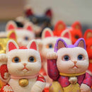 MANEKI NEKO, GLOW, Beckoning Lucky Cat, Edo Art Dolls