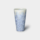 FLOWER CRYSTAL (GINFUJI) BEER TUMBLER, Kyo Ware, Kiyomizu Ware