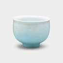 FIVE-COLORED FLOWER CRYSTAL TEA BOWL (5 PIECE SET), Kyo Ware, Kiyomizu Ware