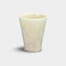 FLOWER CRYSTAL (BROWN) SMALL CUP, Kyo Ware, Kiyomizu Ware