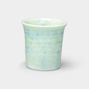 FLOWER CRYSTAL (GREEN) TUMBLER, Kyo Ware, Kiyomizu Ware