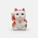 MANEKI NEKO FENG SHUI (WHITE) INNOCENT RELAX, Beckoning Lucky Cat, Edo Art Dolls
