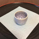 陶葊 花結晶 (銀藤) 丸ぐい呑み (1個)【京焼-清水焼】