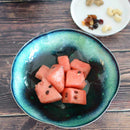 菓子器 水(緑) | 無線銀貼七宝【お皿】