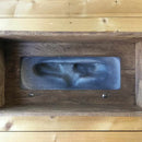 TISSUE CASE (ONIGAWARA WITH A GLARING FACE), Tissue Box Cover, Sanshu Onigawara Crafts