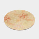PLATE (HANA CLOISONNE) BEIGE & BLACK 2 PIECE SET, Large Plate, Platter, Nishijin Textile