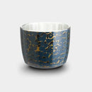 TSUGARU FINISH GUINOMI TANG NURI BLUE, Sake Cup, Osaka Naniwa Suzuki