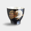 WAJIMA FINISH GUINOMI DRAGON BLACK, Sake Cup, Osaka Naniwa Suzuki