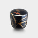 WAJIMA FINISH JUJUBE DRAGONFLY LACQUER WORK, Japanese Tea Cup, Osaka Naniwa Suzuki
