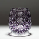 KIKU SHIPPO (PURPLE), Glass, rinzen Kiriko