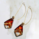 AMERICAN PIERCED EARRINGS -seika- (AMBER) 2 PIECES, rinzen Kiriko