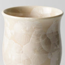 FLOWER CRYSTAL (GREEN TEA) YUNOMI (2 PIECE SET), Japanese Tea Cup, Kyo Ware, Kiyomizu Ware