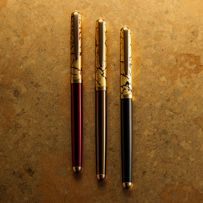 MAKIE BALLPOINT PEN SPRING AND AUTUMN SINK (GOLD), Kanazawa Gold