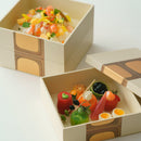 ANTIQUE FOIL Three Tiers (WHITE) JUBAKO BENTO BOX | Kanazawa Gold Leaf | HAKUICHI