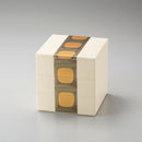 ANTIQUE FOIL Three Tiers (WHITE) JUBAKO BENTO BOX | Kanazawa Gold Leaf | HAKUICHI