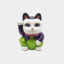 MANEKI NEKO, LEATHER ENAMEL, Beckoning Lucky Cat, Edo Art Dolls