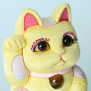 MANEKI NEKO FENG SHUI DX YELLOW (M), Beckoning Lucky Cat, Edo Art Dolls