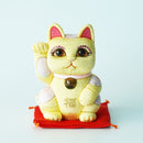 MANEKI NEKO FENG SHUI DX YELLOW (M), Beckoning Lucky Cat, Edo Art Dolls