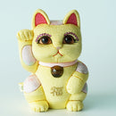 MANEKI NEKO FENG SHUI DX YELLOW (M), Beckoning Lucky Cat, Edo Art Dolls