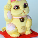 MANEKI NEKO FENG SHUI DX YELLOW (M), Beckoning Lucky Cat, Edo Art Dolls