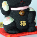 MANEKI NEKO FENG SHUI DX BLACK (M), Beckoning Lucky Cat, Edo Art Dolls