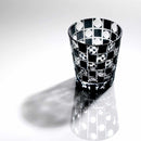 KUROCO TAMA CHECKERED OLD, Edo Kiriko Glass
