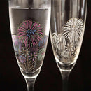 HANABI (FIREWORKS) MAGIC (2 PIECES), Champagne Glass, Mino Ware