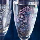 HANABI (FIREWORKS) MAGIC (2 PIECES), Champagne Glass, Mino Ware